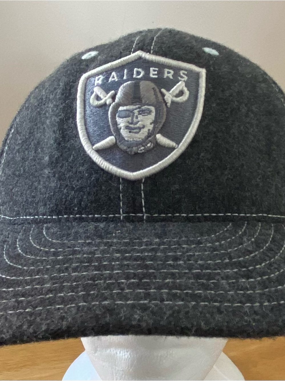 Las Vegas Raiders wool blend fitted hat Reebok